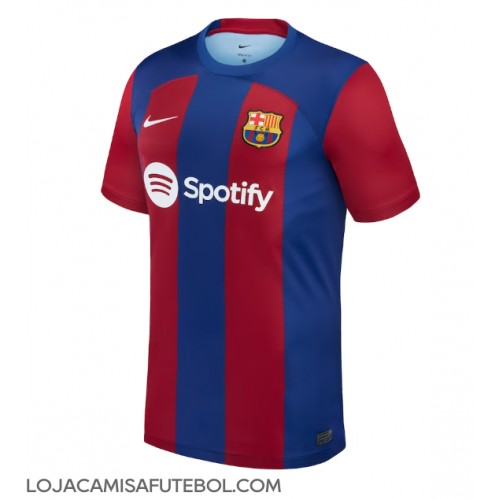 Camisa de Futebol Barcelona Equipamento Principal 2023-24 Manga Curta